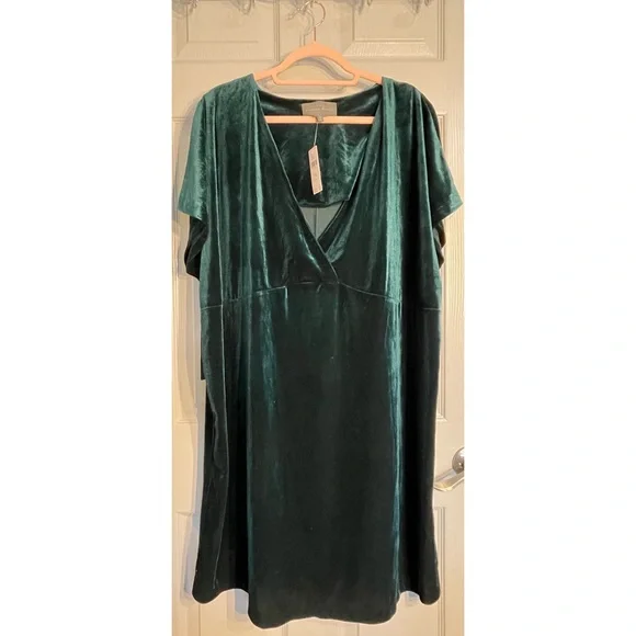 Anthropologie Nancy Green Velvet Tunic Dress NWT SZ 1X - Picture 10 of 16